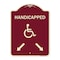 Signmission Handicapped Parking W/ Double Arrows Heavy-Gauge Aluminum Sign, 24" x 18", BU-1824-23915 A-DES-BU-1824-23915 - alternate 1